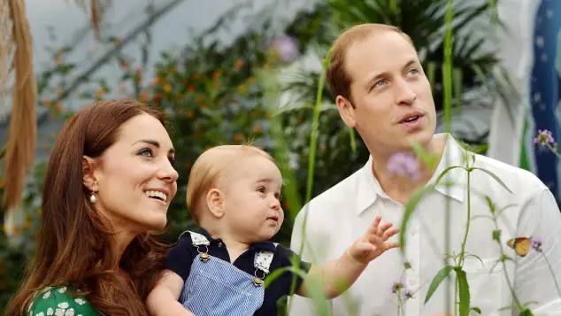 Prince George, Prince William, and Duchess Kate
