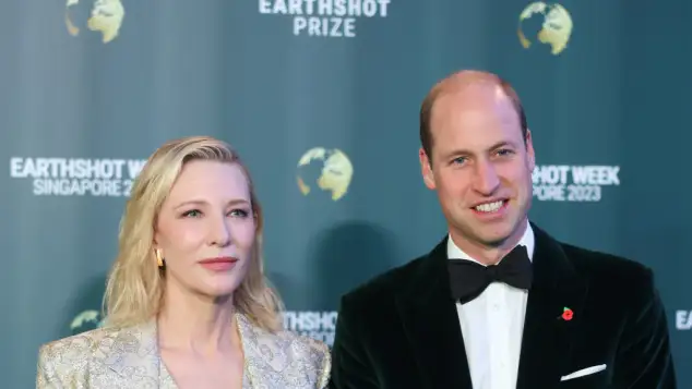 Prince William and Cate Blanchett