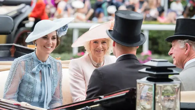 Duchess Catherine, Duchess Camilla, Prince William and Prince Charles