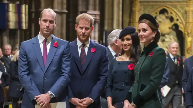 Prince William, Prince Harry, Duchess Meghan and Duchess Catherine