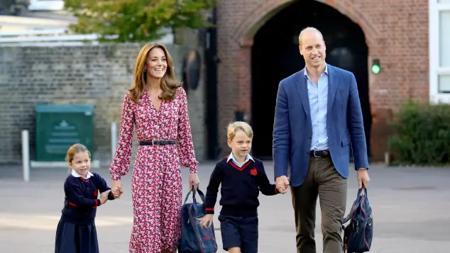 Princess Charlotte, Duchess Kate, Prince George and Prince William
