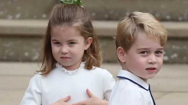 La princesa Carlota y el príncipe George de Cambridge