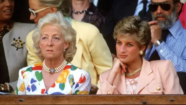 Frances Spencer and Princess Diana 