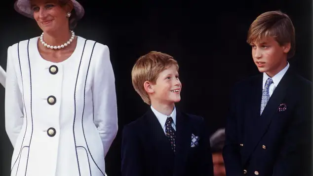 Diana, William y Harry