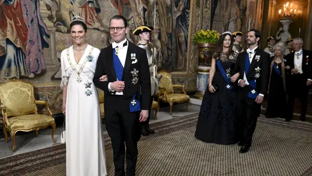 Crown Princess Victoria of Sweden with Prince Daniel