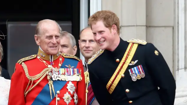 Príncipe Felipe y el príncipe Harry