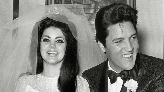 Priscilla Presley and Elvis Presley