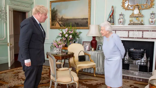 Prime Minister Boris Johnson and Queen Elizabeth II