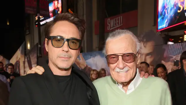 Robert Downey Jr. and Stan Lee