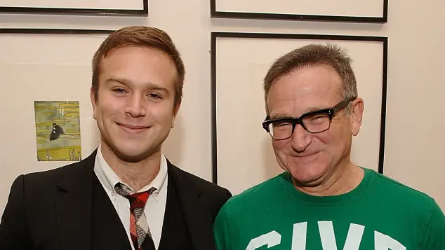 Robin Williams and Zak Williams