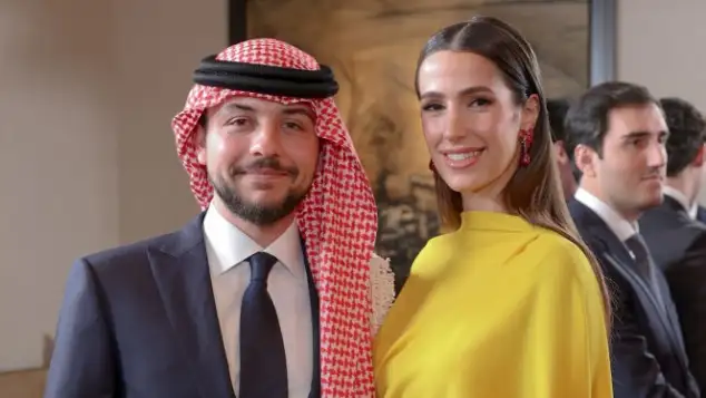 Crown Prince Hussein and Princess Rajwa