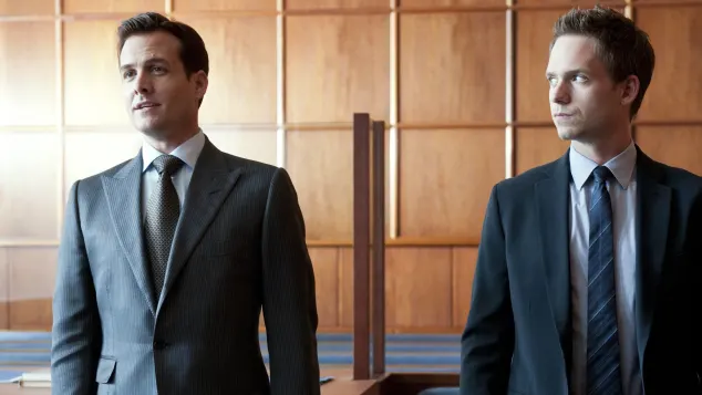 Gabriel Macht and Patrick J. Adams in 'Suits'