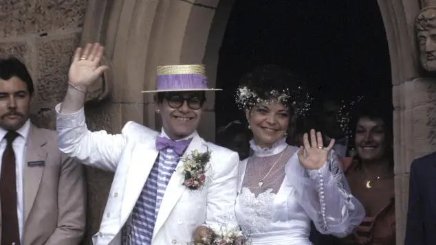 Sir Elton John and Renate Blauel