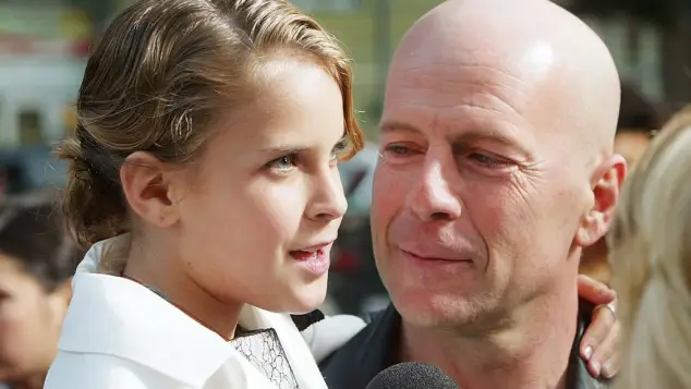 Tallulah Willis and Bruce Willis