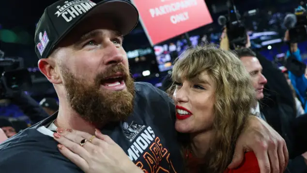 Taylor Swift and Trevis Kelce