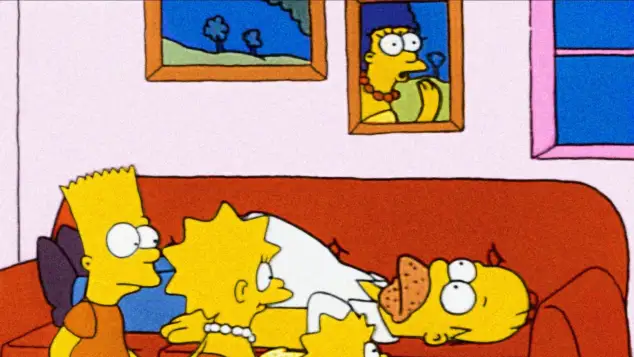Bart Simpson, Lisa Simpson, Homer Simpson, Maggie Simpson