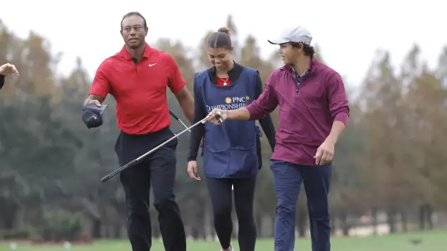 Tiger Woods and his children
