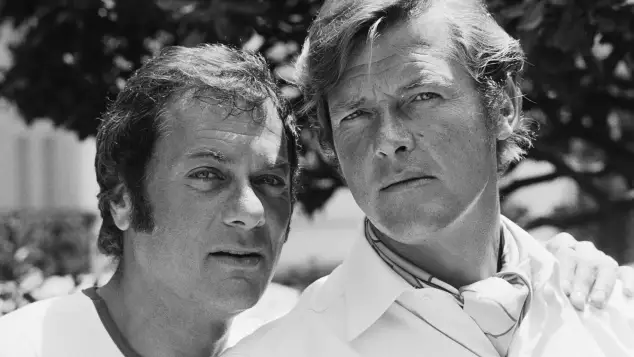 Tony Curtis and Roger Moore
