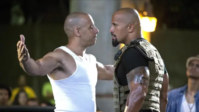 Vin Diesel and Dwayne Johnson