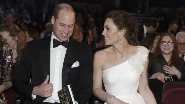 Prince William and Duchess Catherine attend the BAFTAs 