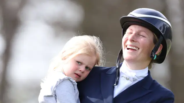 Zara Tindall and Lena Tindall