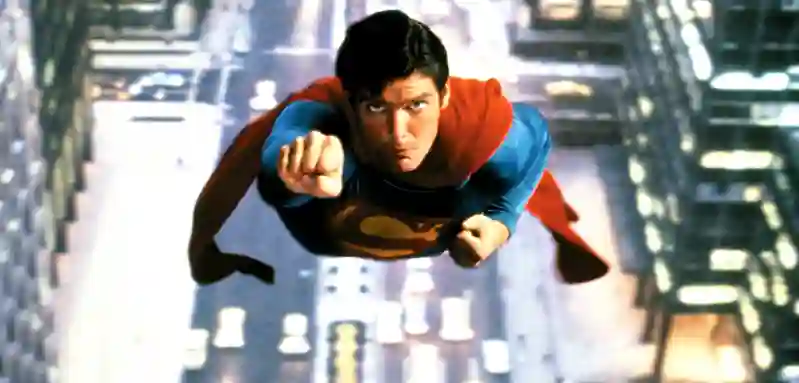 Christopher Reeve as "Superman"