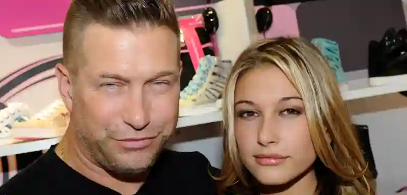Stephen Baldwin and his daughter, actress and dancer Hailey Baldwin, appear at the Pastry booth at the MAGIC clothing industry night.