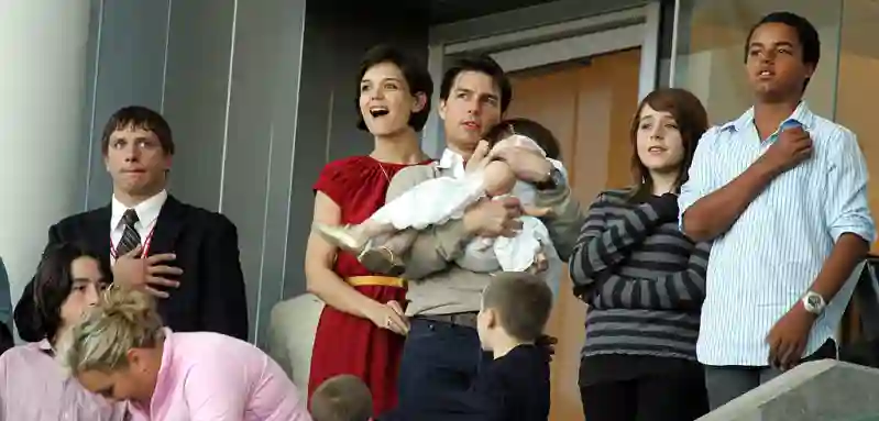 Tom Cruise, Katie Holmes & Family Watch New York Red Bulls v LA Galaxy
