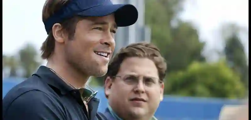 Brad Pitt and Jonah Hill in 'Moneyball'