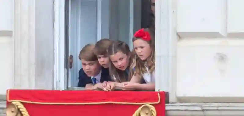 Prince George, Prince Louis, Princess Charlotte and Mia Tindall