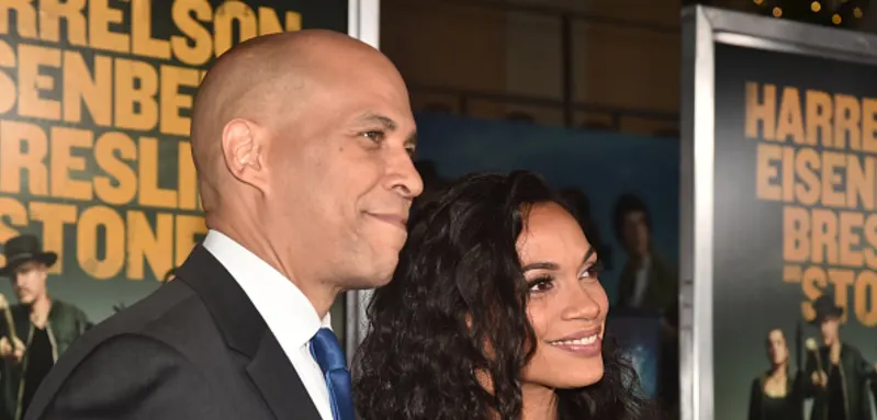 Cory Booker and Rosario Dawson