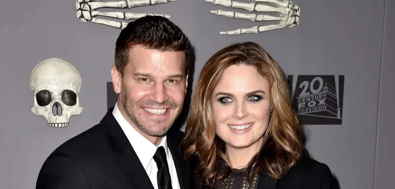 David Boreanaz and Emily Deschanel