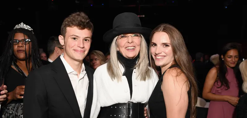 Diane Keaton with her kids