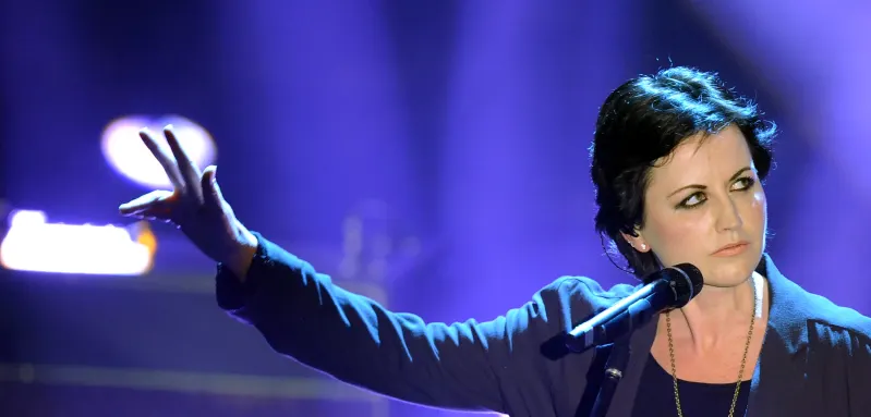 Singer Dolores O'Riordan of Irish pop ba