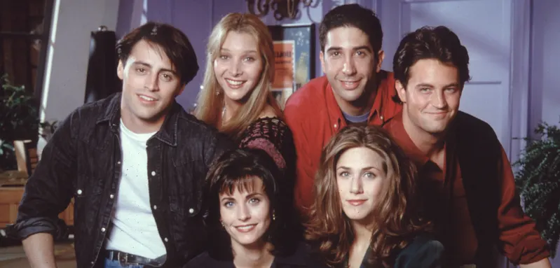 The cast of the "Friends" series