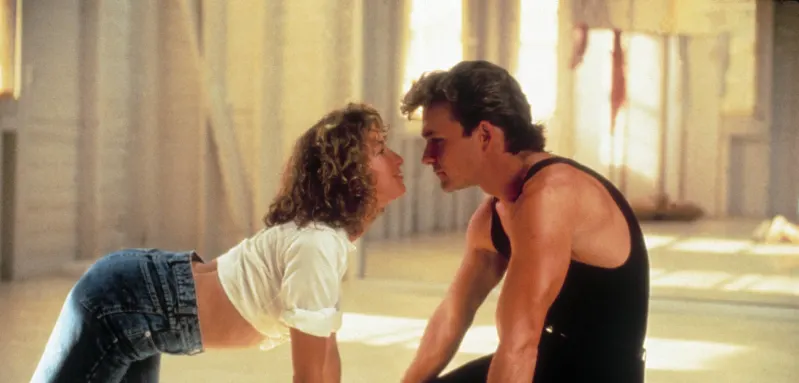 Jennifer Grey and Patrick Swayze in "Dirty Dancing"