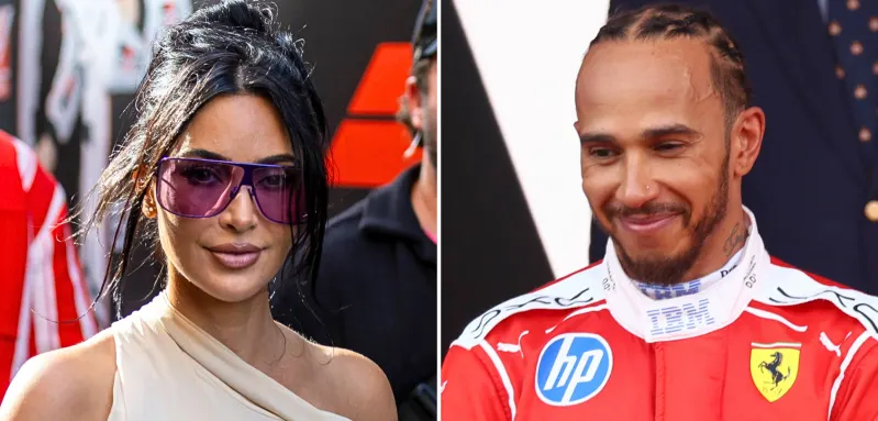 Kim Kardashian and Lewis Hamilton