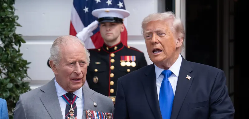 King Charles III and Donald Trump