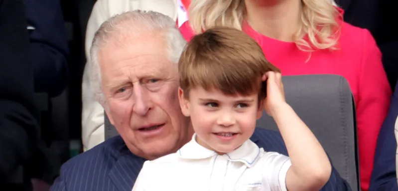 King Charles III and Prince Louis