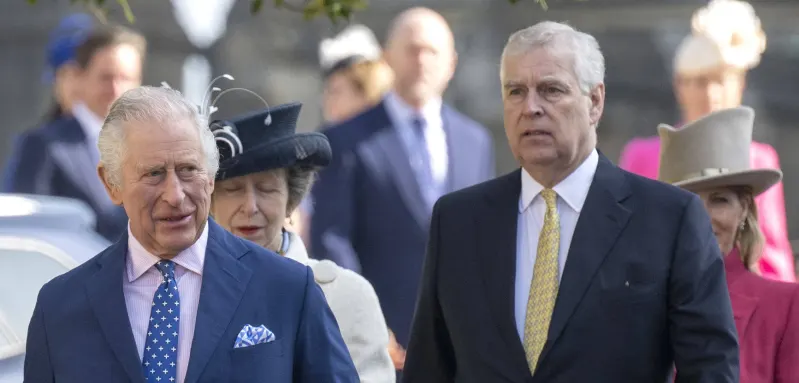 King Charles and Prince Andrew
