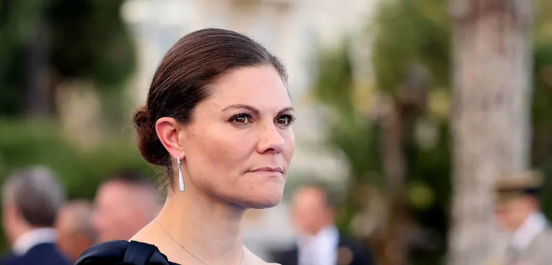 Victoria of Sweden is in tears.