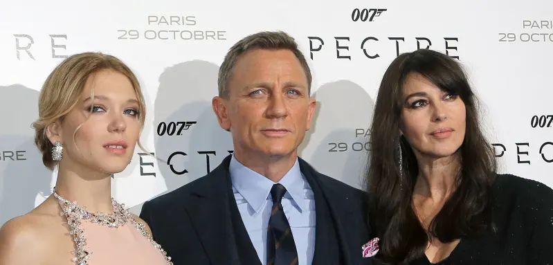 Lea Seydoux, Daniel Craig and Monica Bellucci