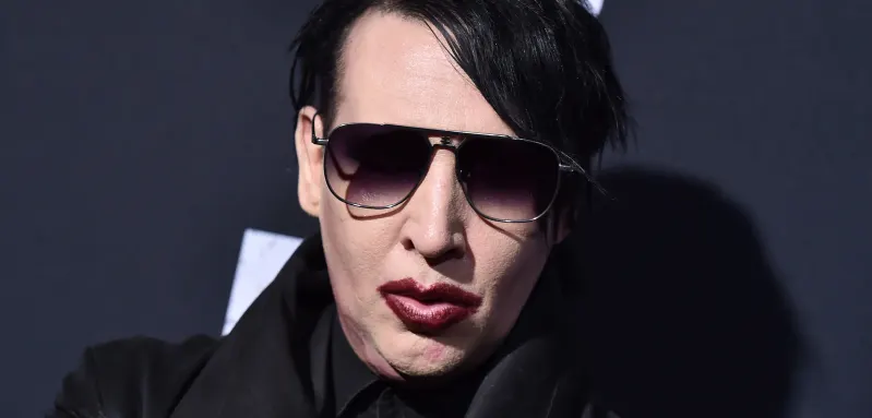 Marilyn Manson attends the Season 10 Premiere of 'The Walking Dead'