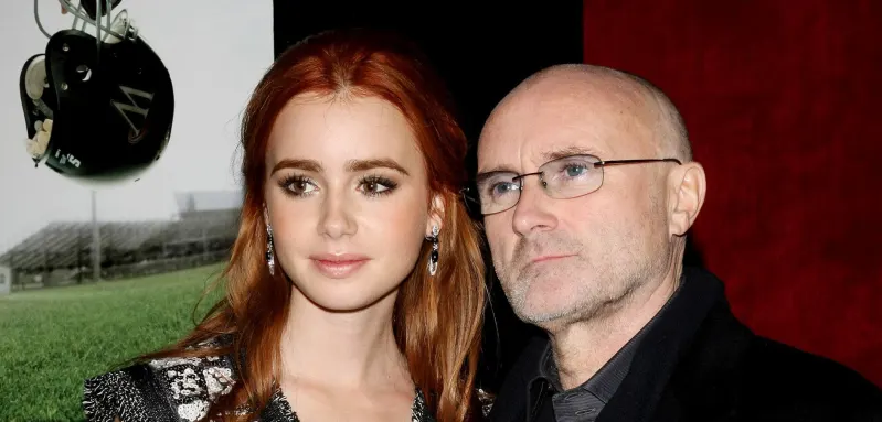 Phil Collins and Lilly Collins