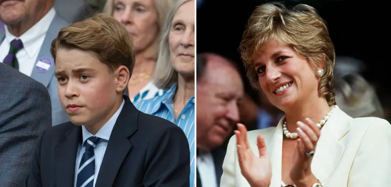Prince George and Princess Diana