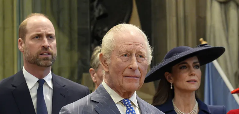 Prince William, King Charles III and Princess Kate