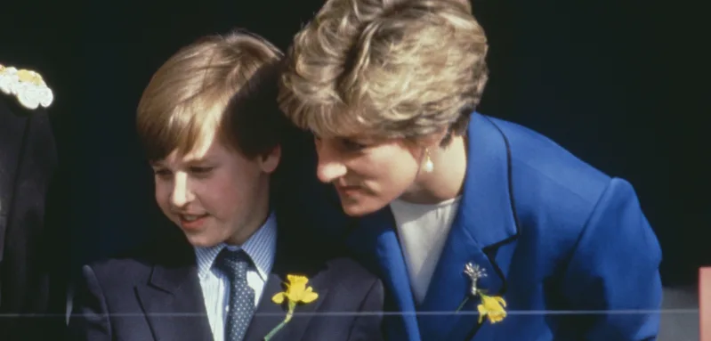 Prince William and Princess Diana