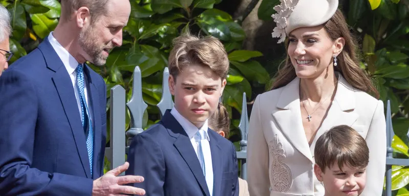 Prince William and Princess Kate with their sons
