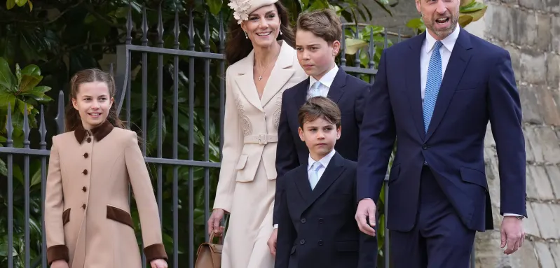 Princess Kate and Prince William with their children