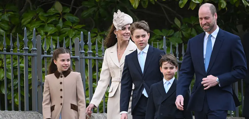 Princess Kate and Prince William with their children